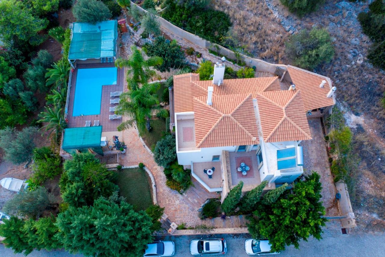 Villa Maira Luxurious With Private Swimming Pool Korfos Luaran gambar