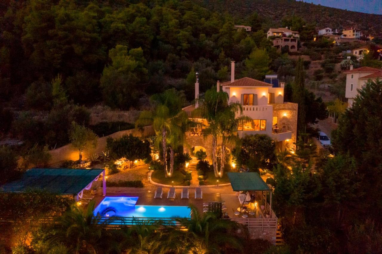 Villa Maira Luxurious With Private Swimming Pool Korfos Luaran gambar