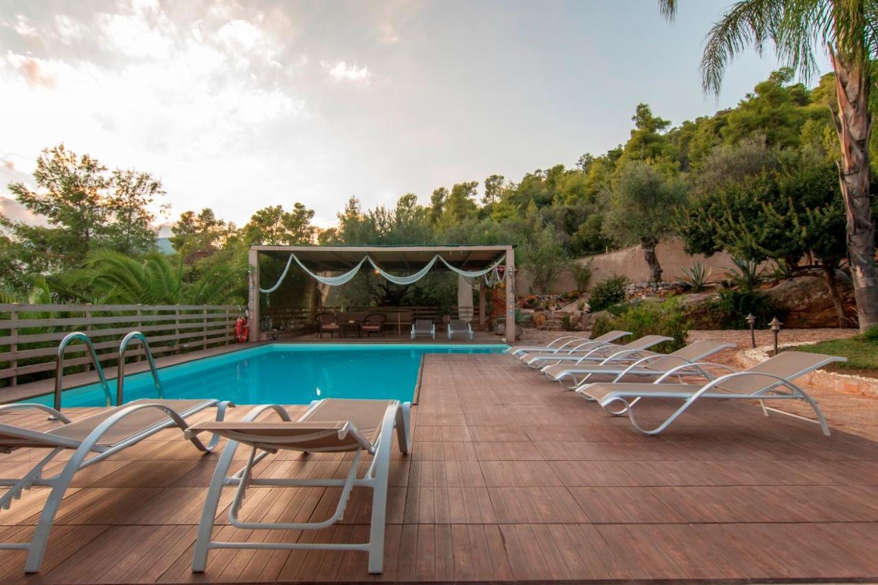 Villa Maira Luxurious With Private Swimming Pool Korfos Luaran gambar