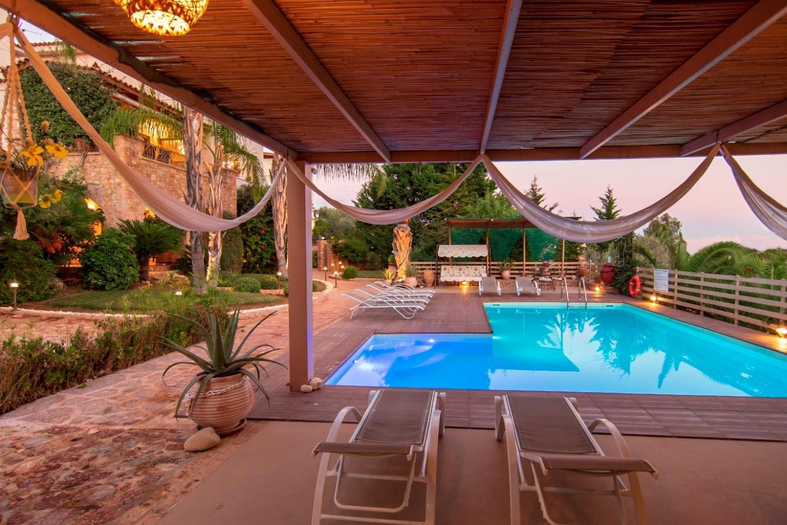 Villa Maira Luxurious With Private Swimming Pool Korfos Luaran gambar
