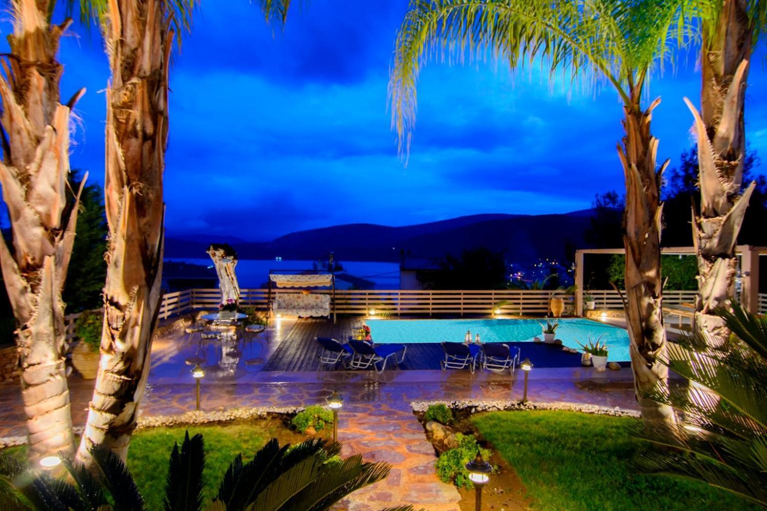 Villa Maira Luxurious With Private Swimming Pool Korfos Luaran gambar