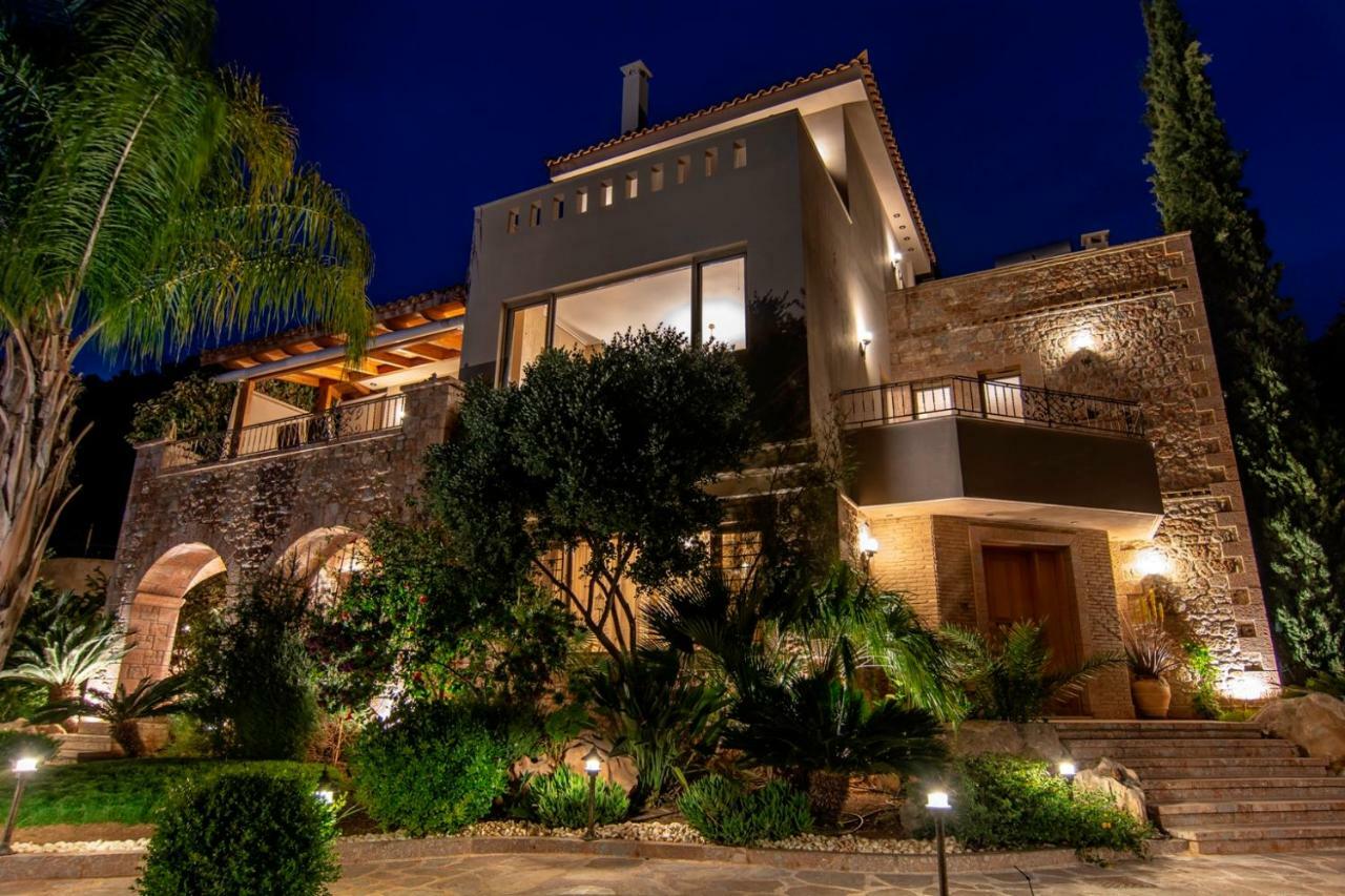 Villa Maira Luxurious With Private Swimming Pool Korfos Luaran gambar