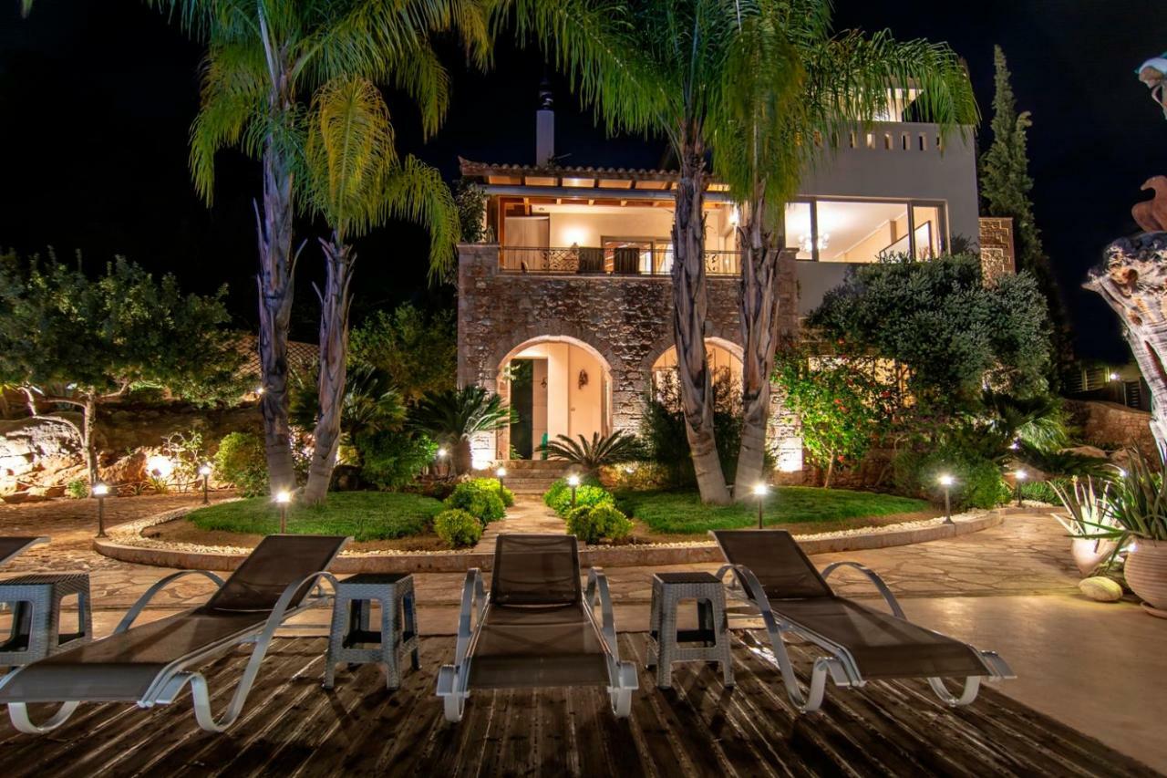Villa Maira Luxurious With Private Swimming Pool Korfos Luaran gambar