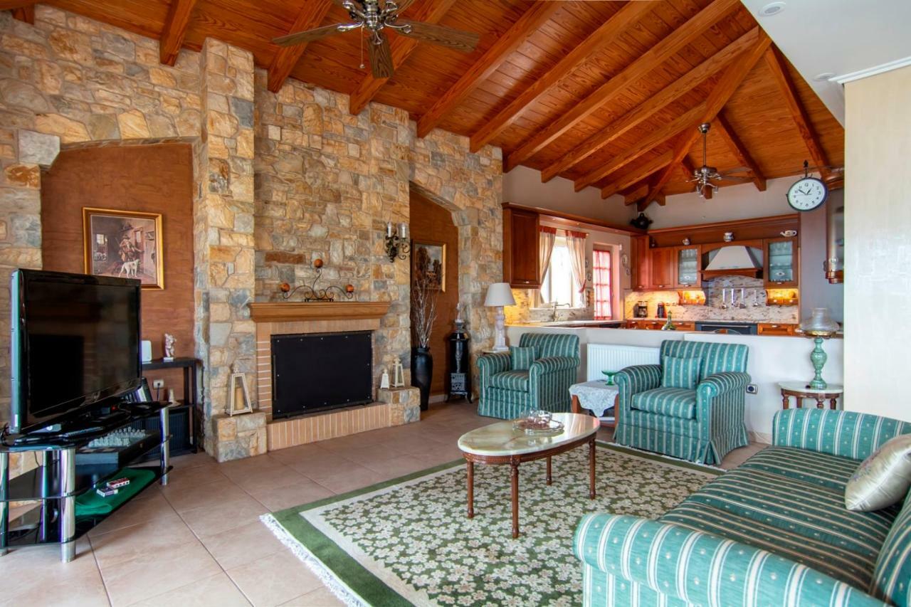 Villa Maira Luxurious With Private Swimming Pool Korfos Luaran gambar
