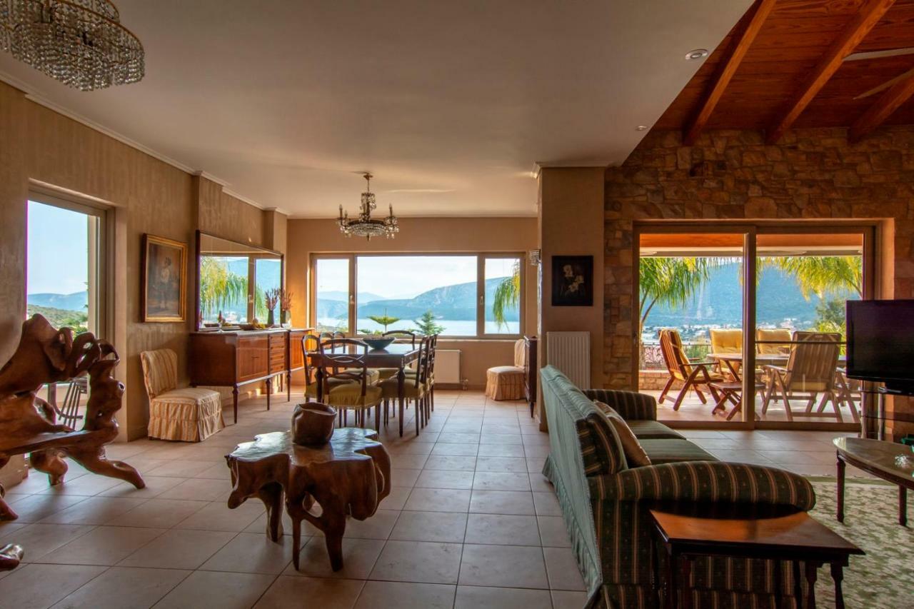 Villa Maira Luxurious With Private Swimming Pool Korfos Luaran gambar